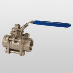 V-3T (AISI304) Küresel Vana / Paslanmaz / Üç Parçalı Dişli