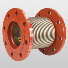 MKSF-30L Metal Körüklü Standart Kompansatör / Sabit Flanşlı (30 mm - Laynerli)
